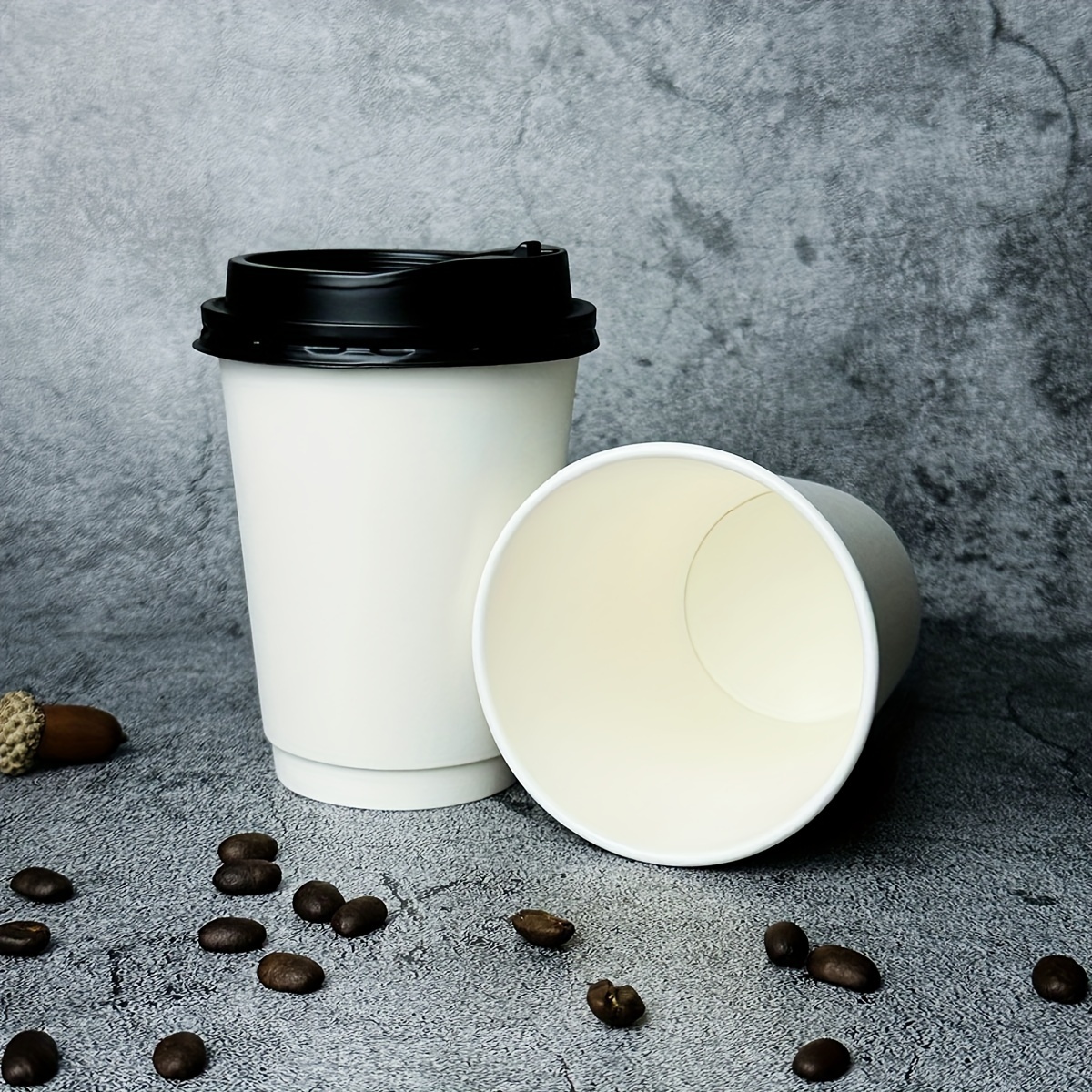 Paper Coffee Cups With Cover High quality Heat insulated - Temu