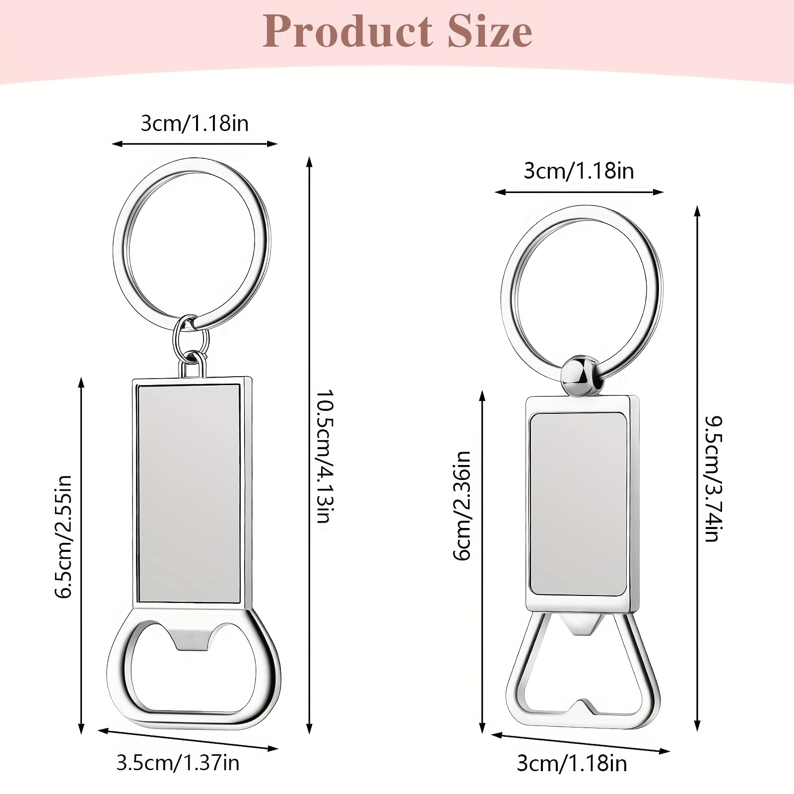 Sublimation Keychain Blanks Products Metal Sublimation - Temu