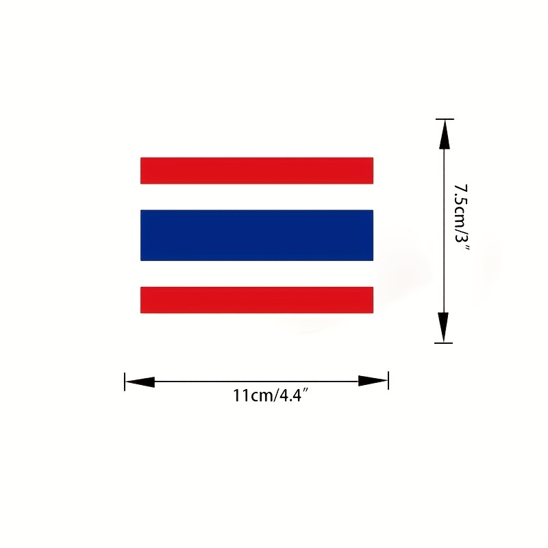 2pcs THAILAND Flag Vinyl Sticker, For Cars, Trucks, Laptop Etc, Decals  Glass Vinyl Flag