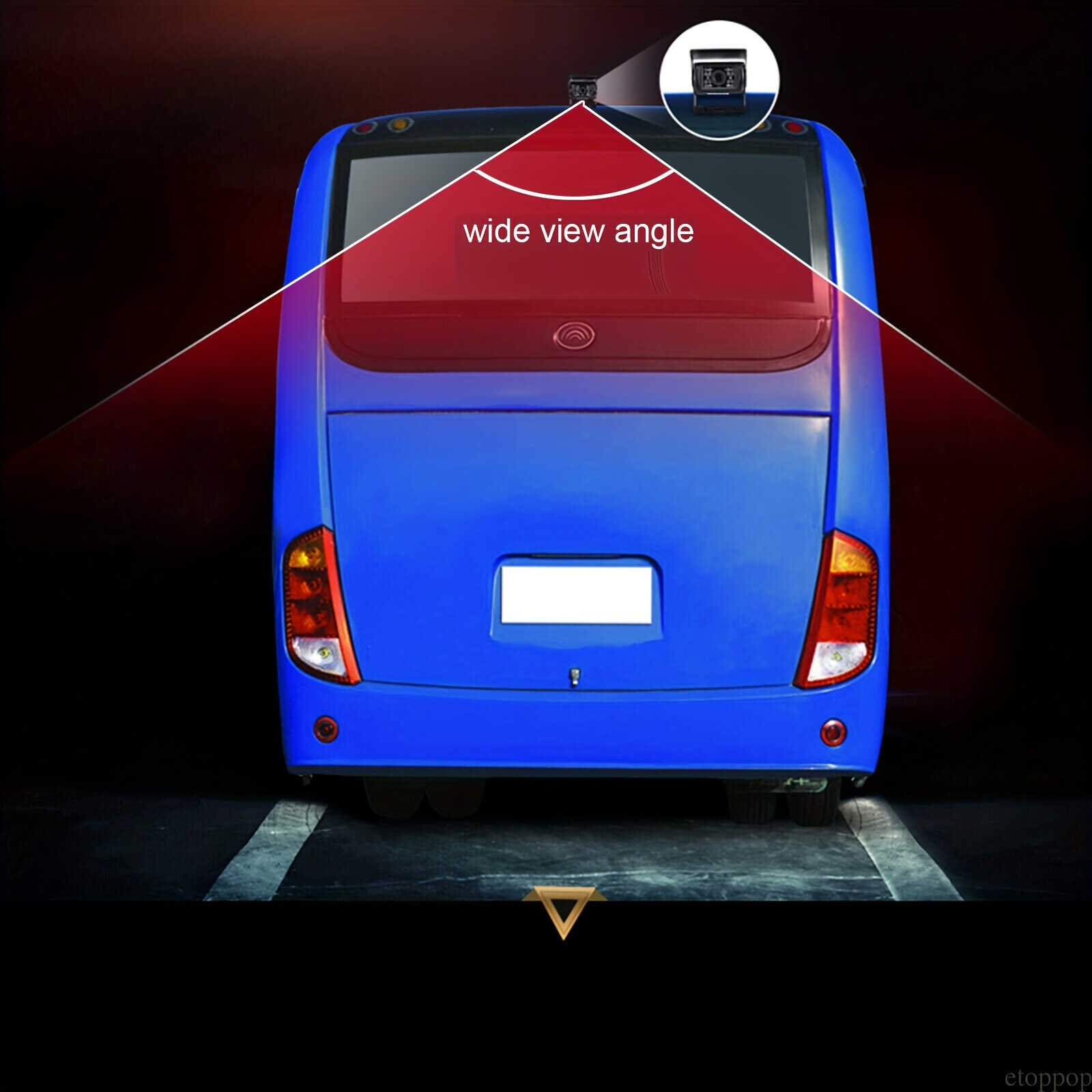 CAMERA DE RECUL pour bus camion fourgonnette camping-car avec éclairage de  nuit EUR 29,90 - PicClick FR