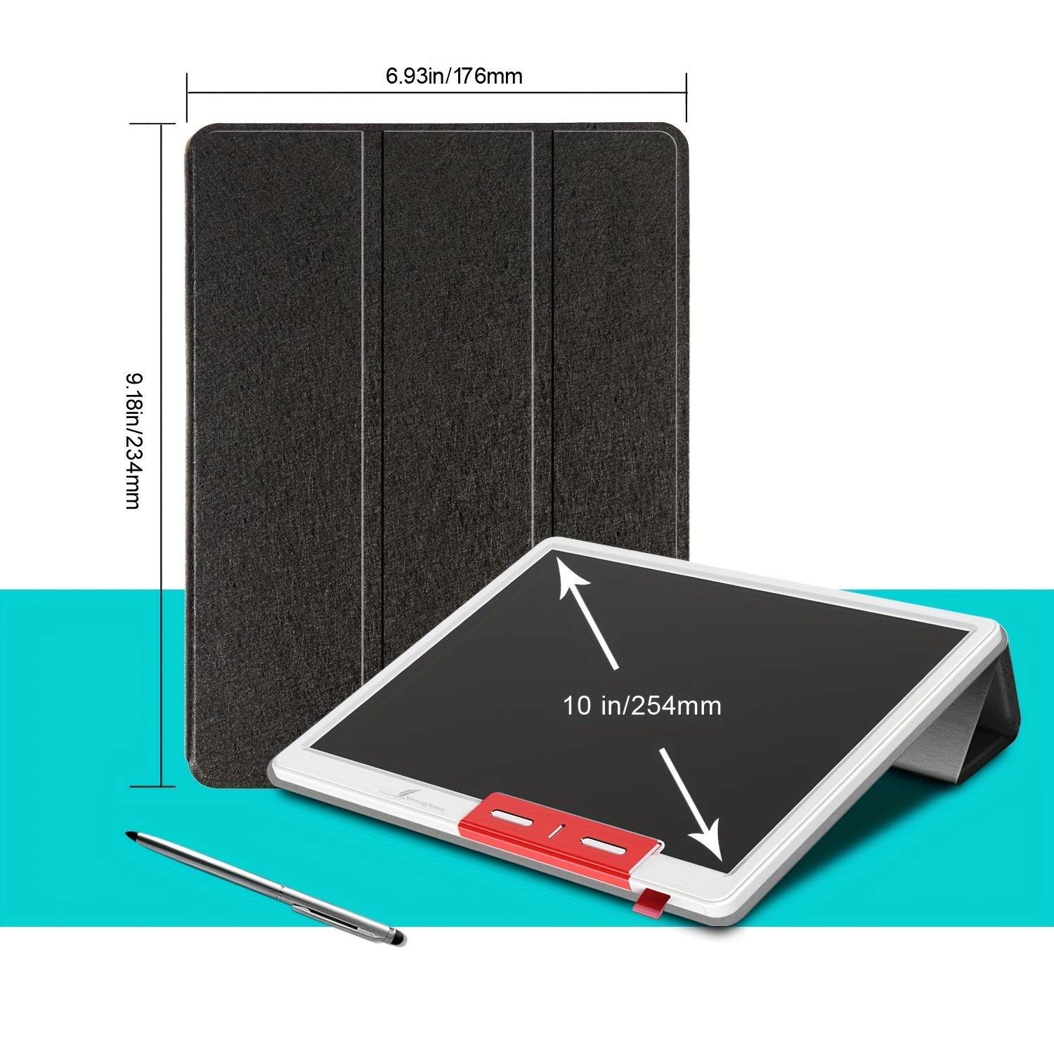 Lcd Note Book lcd Writing Tablet With Leather - Temu