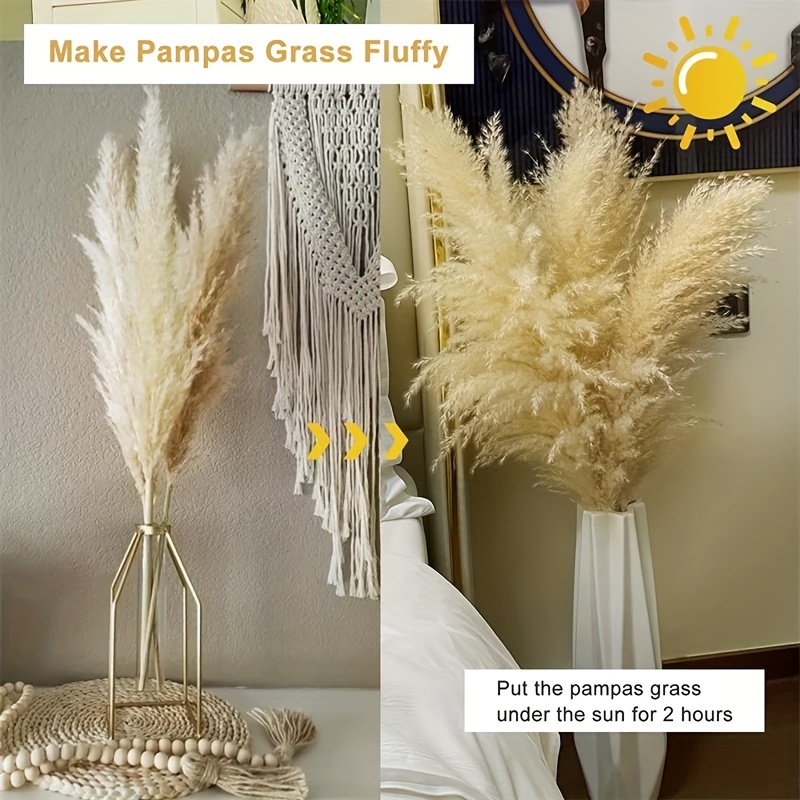 Halloween Faux Pampas Grass 120cm 60cm | 5 stems | Bouquet Party Decoration