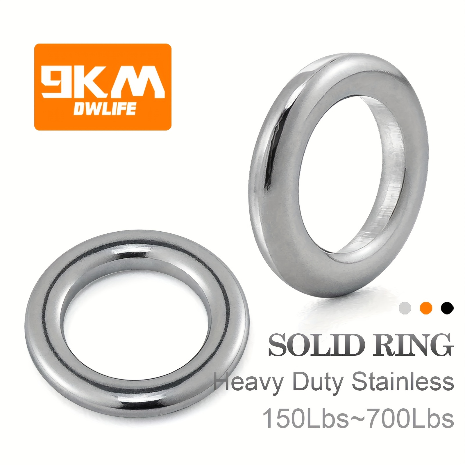 Strong Durable Fishing Solid Rings Stainless Steel Snap - Temu
