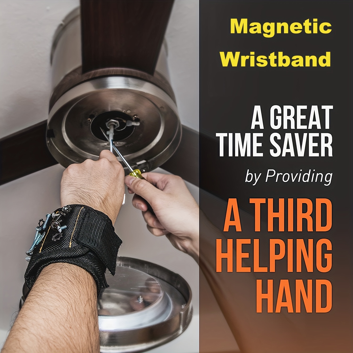 Magnetic Wristband Screw Holder with Strong Magnets for Home Improvement,  DIY Projects, Handymen - Turtleback
