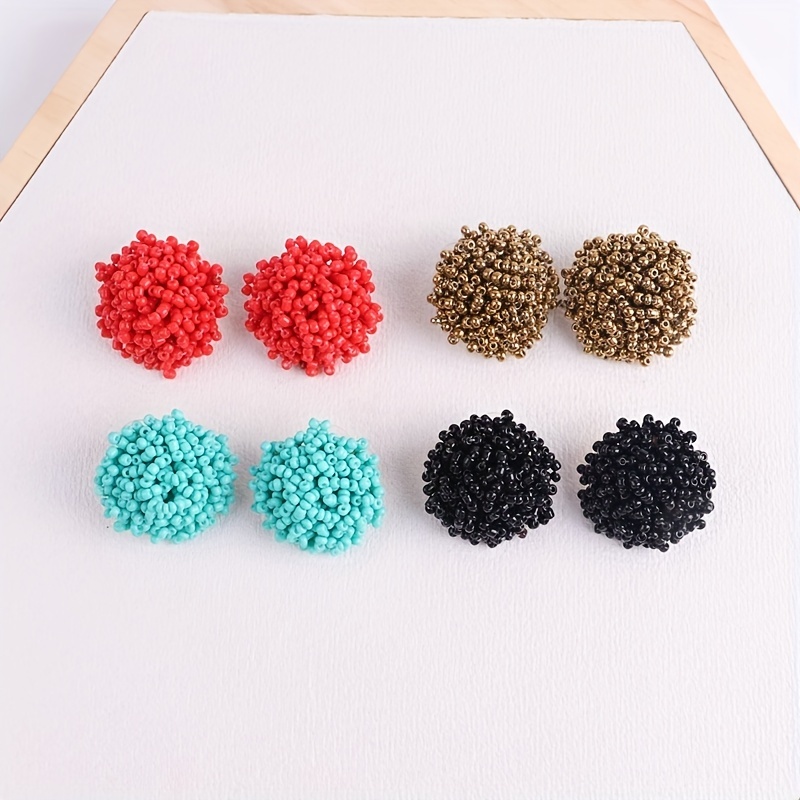 Bohemian Layer Rice Bead Necklace Set
