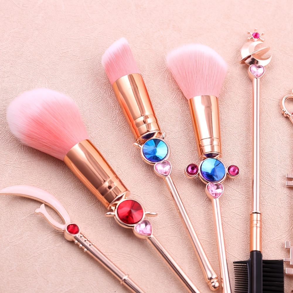Anime Makeup Brushes Set Cute Magic Wand Makeup Brushes - Temu