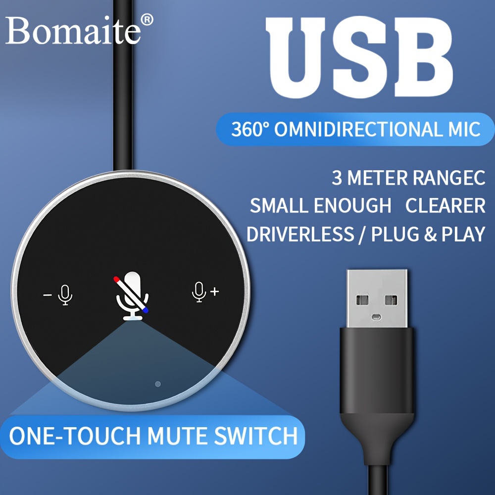Usb Microphone condenser Computer Pc Mic plug play - Temu