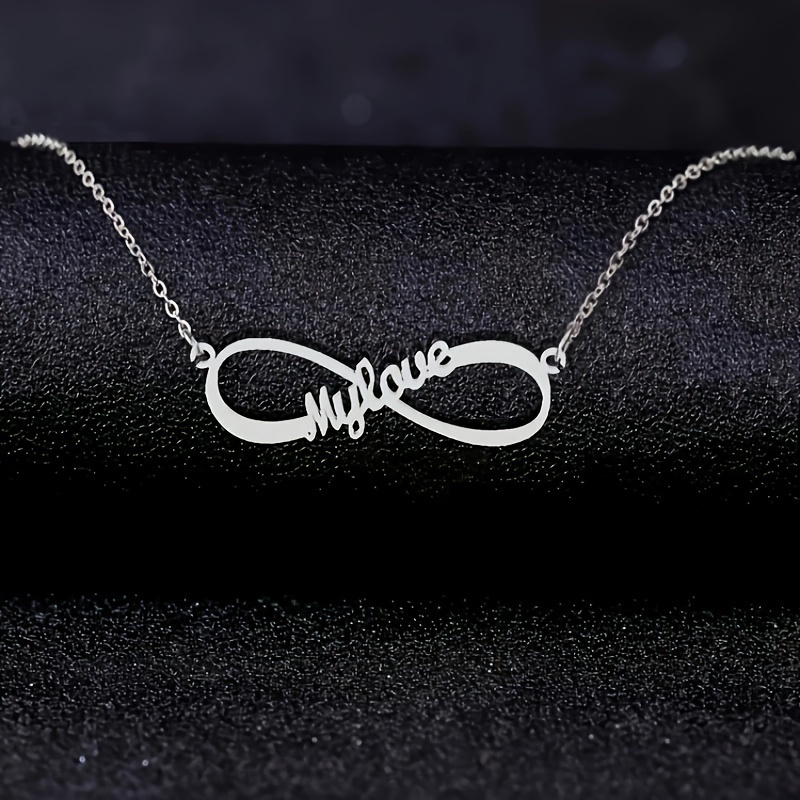 

Customized Infinity Symbol Family English Name Necklace, Supports 1-8 Names, Each Name Supports 1-10 Characters (customied Only English Language)