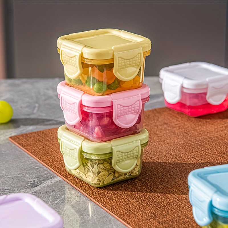 Round Mini Fridge Fresh Lunch Kitchen Plastic Storage Food Sorting Box -  AliExpress