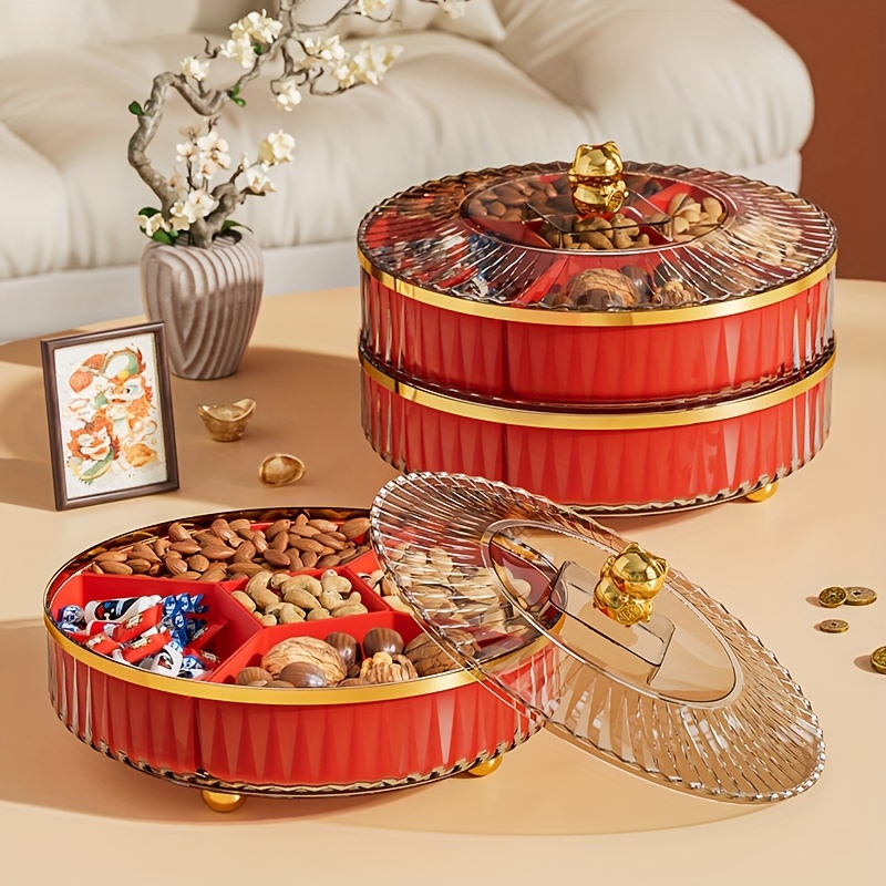 Bamboo Wooden Candy Box Dried Fruit Box Creative Snack - Temu