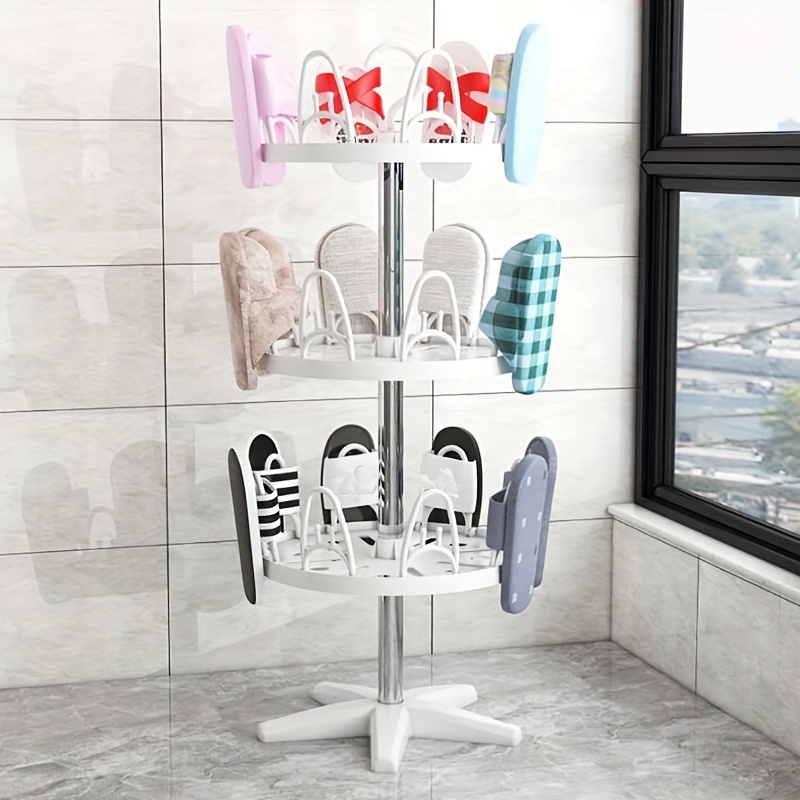 Bedroom closet wardrobe soft closing rotating shoe holder revolving shoe  rack storage organizer