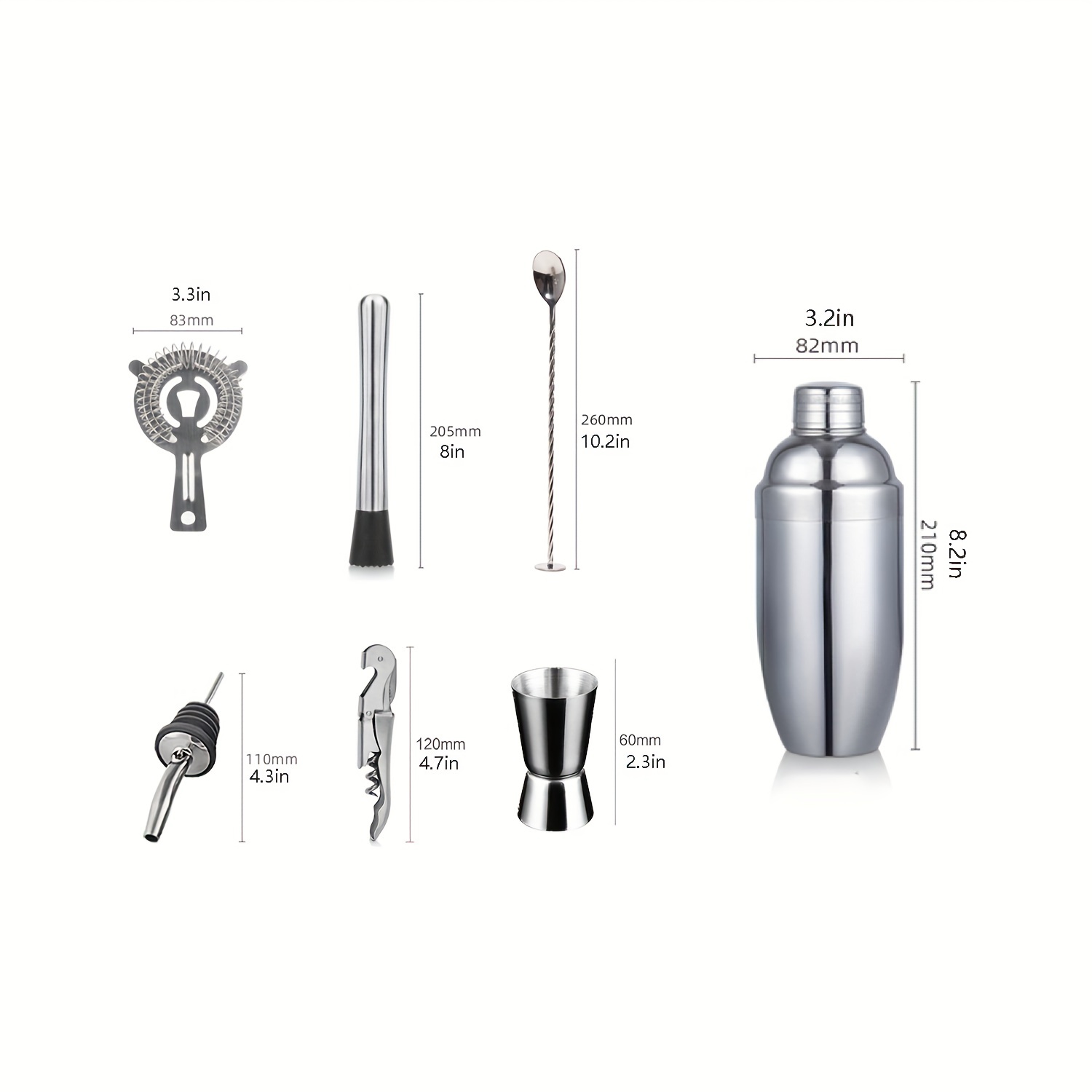 Boston Shaker Cocktail Shakers Stainless Steel Shaker Cup - Temu
