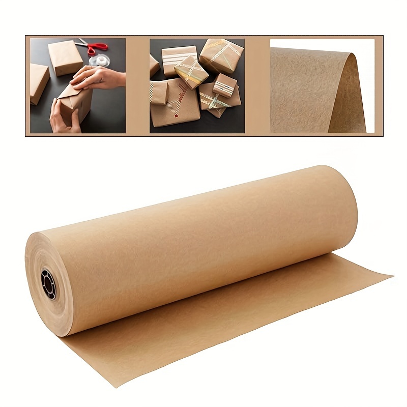 1pc Brown Packing Paper 15×393, Art Craft Paper, Christmas Wrapping  Paper, Kraft Paper Roll For Moving Boxes Supplies, Gift Wrapping Bouquet  Flower