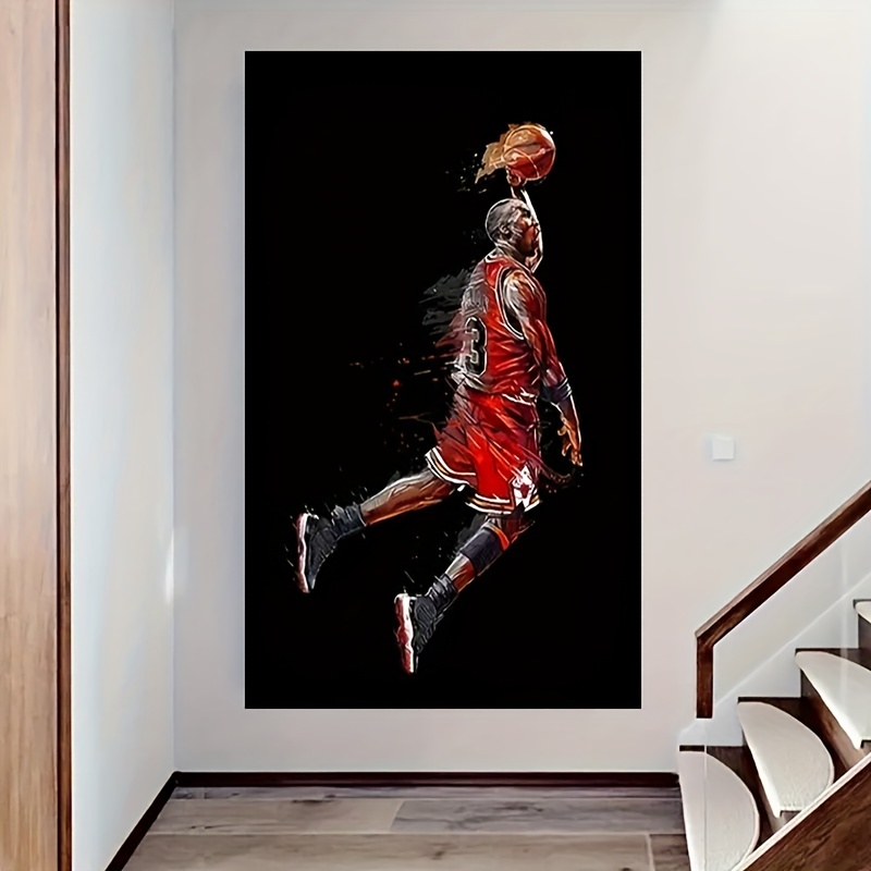 Kobe Bryant Wall Art Basketball Player Canvas Wall Art Painting Sports Posters Artwork Home Decor for Basketball Fan Memorabilia Gifts Living Room Bed - 1