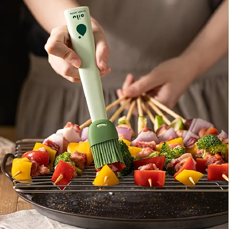 1pc High Temperature Resistant Silicone Oil Brush, Barbecue Baked