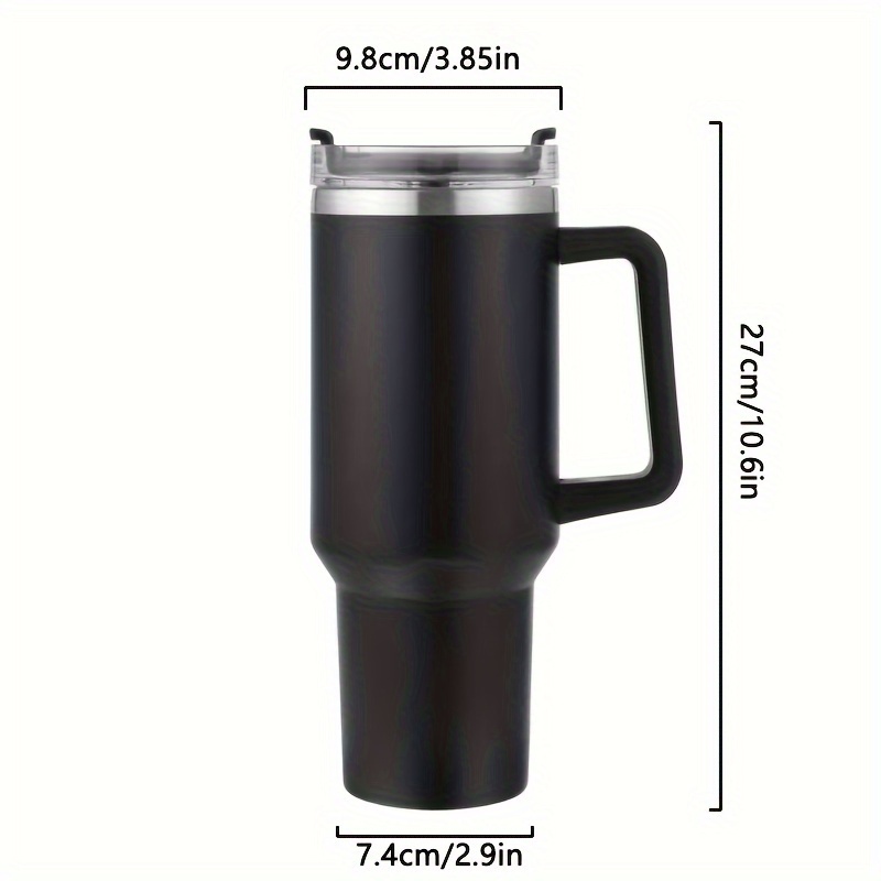 Insulated Coffee Travel Mug Double Wall Leak-Proof Thermos Vacuum Reusable  Stainless Steel Tumbler, 15 oz, Khaki