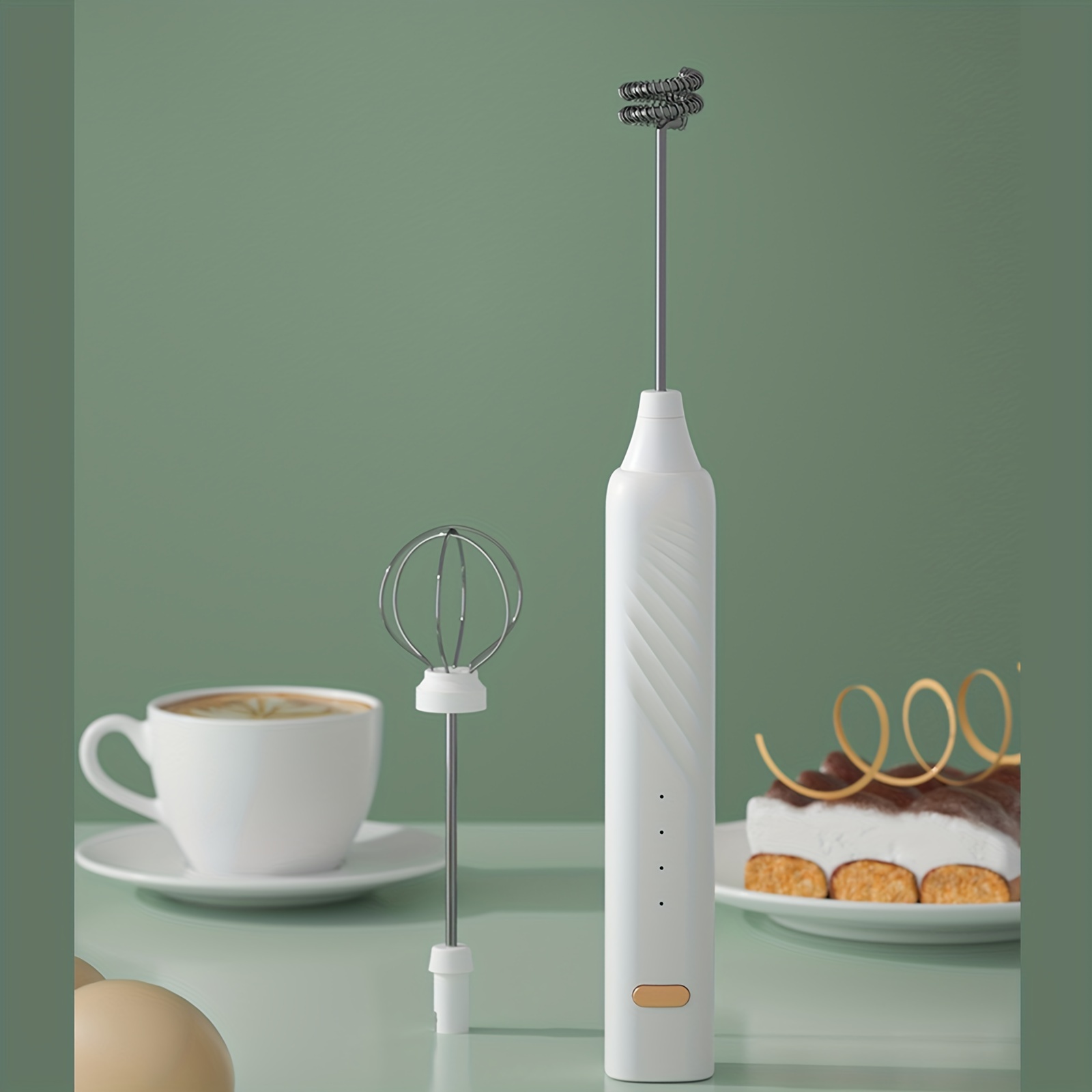Egg Beater, Milk Frother, Coffee & Milk Stirrer, Household Small Baking  Tool, Handheld Cordless Electric Egg Mixer