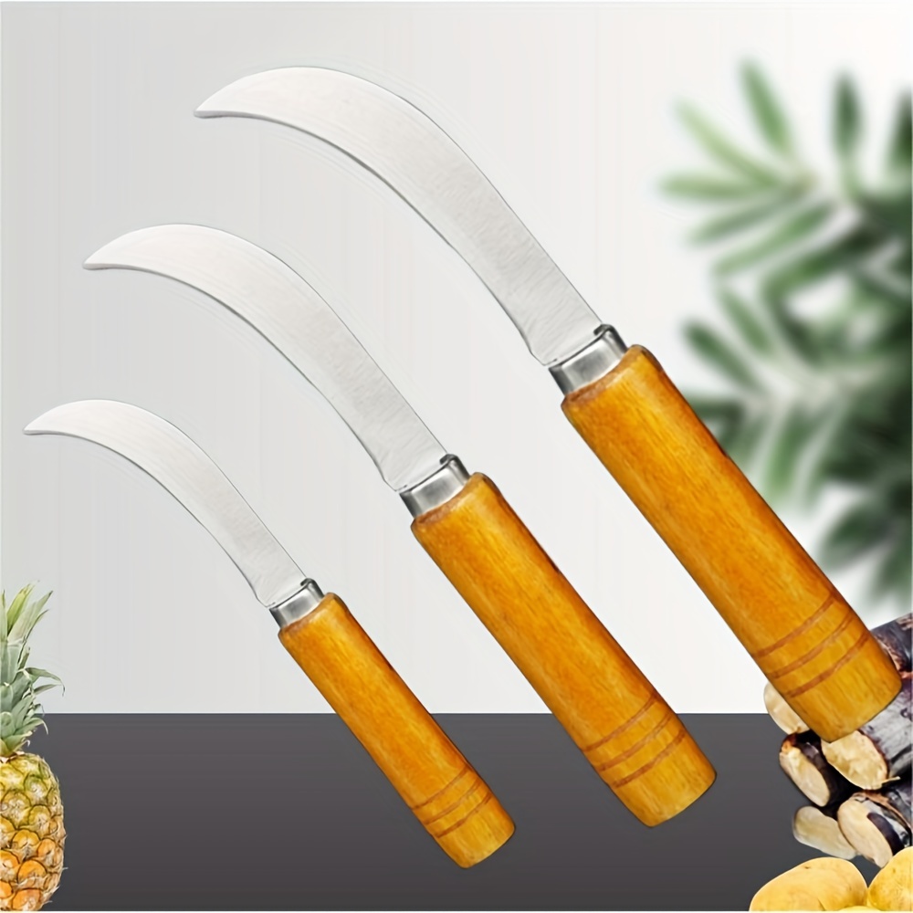 5 Inch Wooden Handle Harvest Sickle Fruit Cutter Banana Knife - China  Banana Knife and Paring Knife price