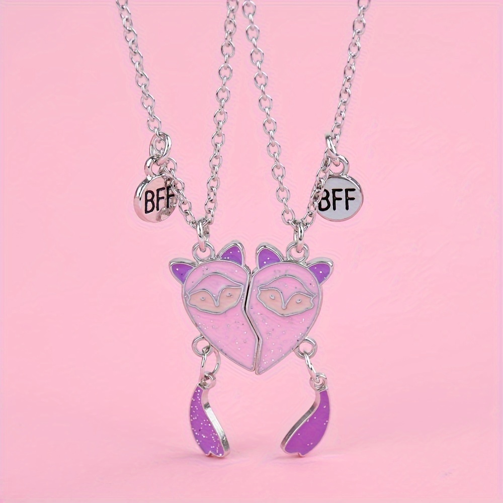 Trendy Cute Cartoon Koala Pendant Bff Necklace - Temu