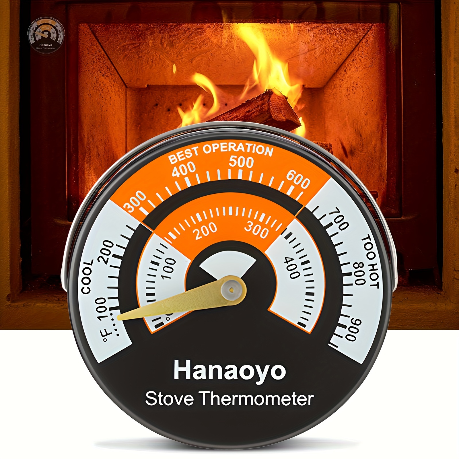 Thermometre magnetique pour Poele à bois 