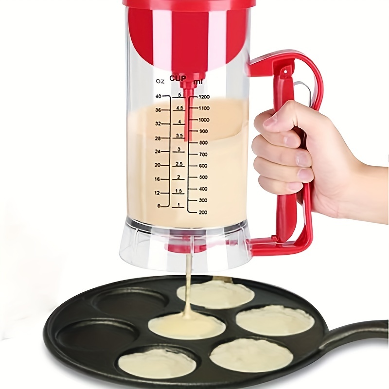 Pancake Batter Dispenser, Batter Dispenser With Handle, Pancake Dispenser  For Batter, Pancake Dispenser, Mix Dispenser For Griddle, Perfect Pancakes,  Cupcake, Waffle, Muffin Mix, Cake, Kitchen Tools, Baking Tools, Kitchen  Accessaries - Temu