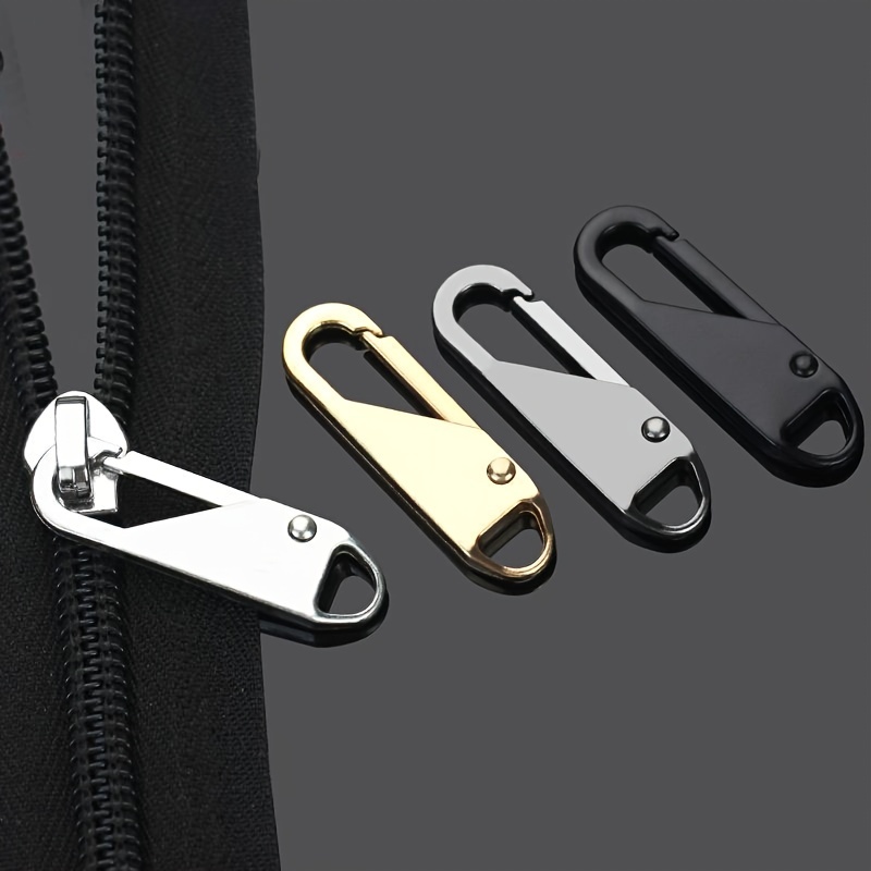 Black Removable Zipper Slider Puller Instant Zipper Repair Kit