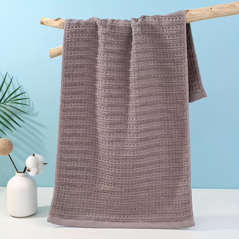 Quick-drying Cotton Waffle Weave Hand Towels - Absorbent And Plush - Temu