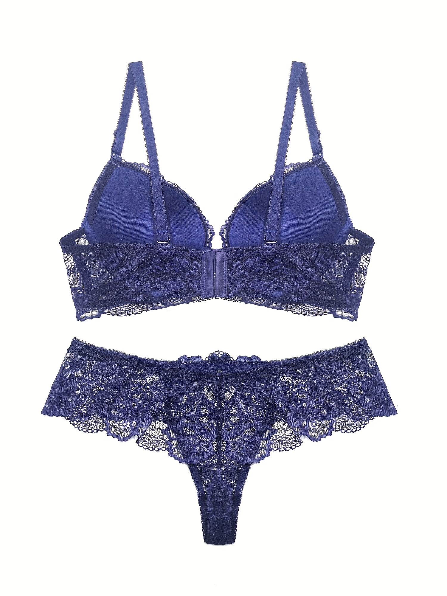 Lace Floral Bra and Panty Set Underwire Lingerie Set – Shekini