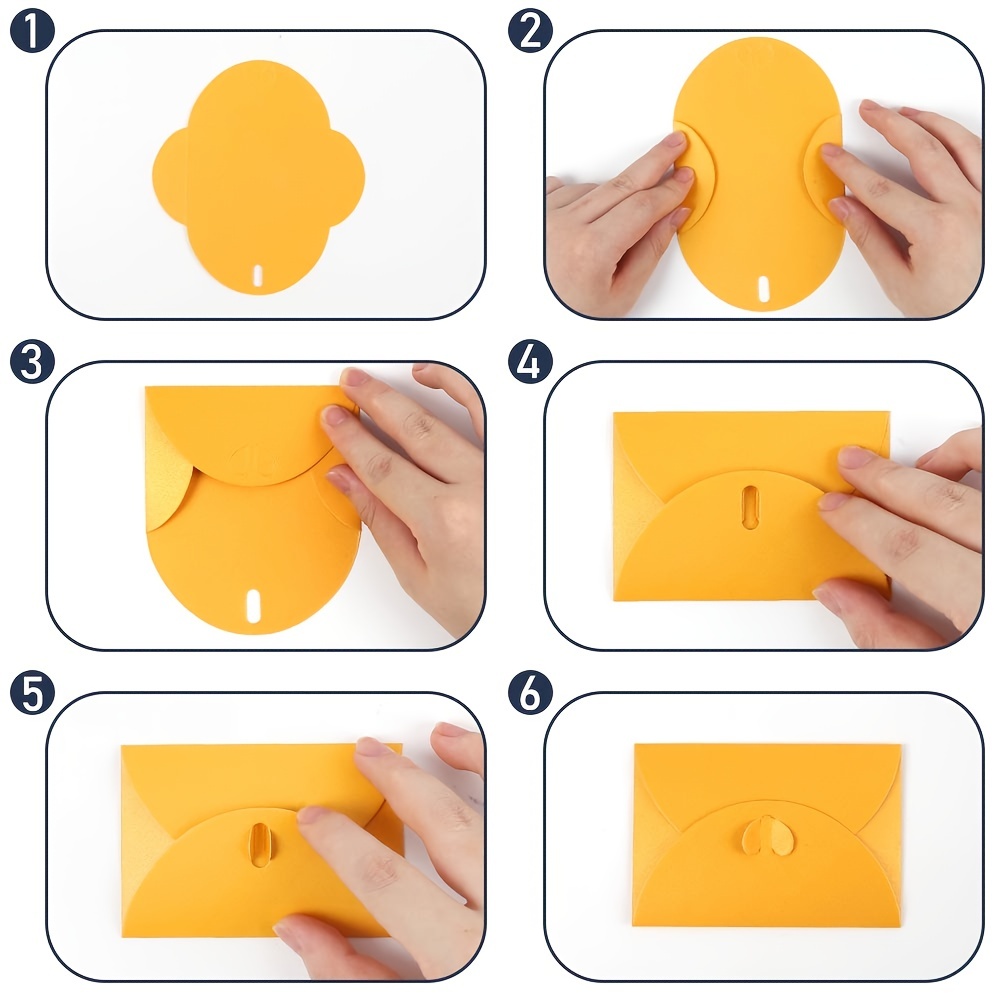 10PCS Small Greeting Card Envelopes Bronzing Love Pearl Paper Mini Envelope
