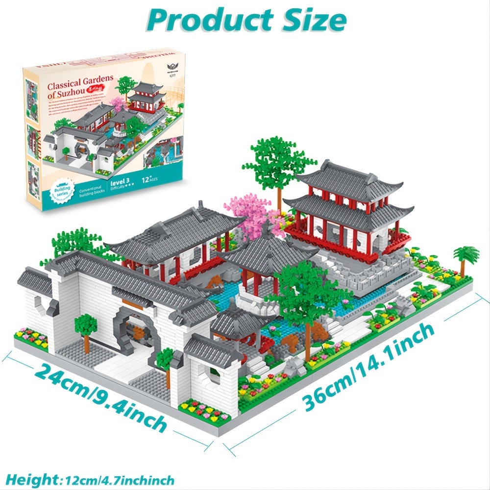 Chinese Architecture Model Toy, Traditional Suzhou Building Blocks