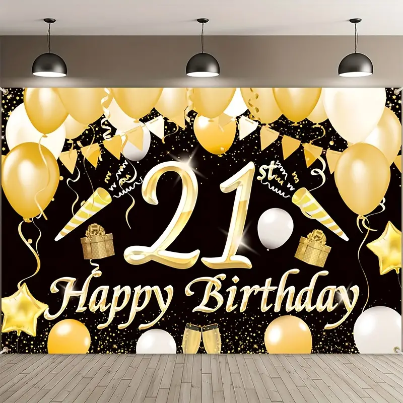 21st Birthday Decoration Background