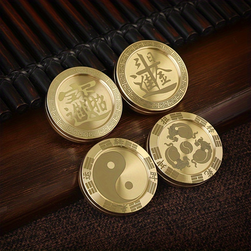 Mysterious Brass Coin Decompression Toy