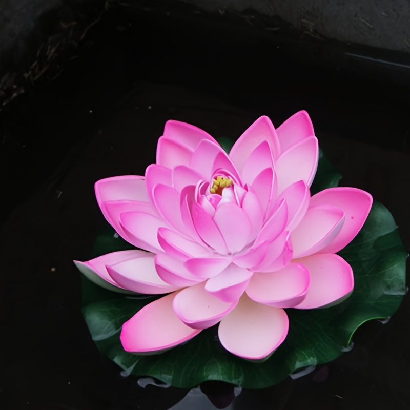 Artificial Floating Lotus Flowers Realistic Floating Lotus - Temu Australia