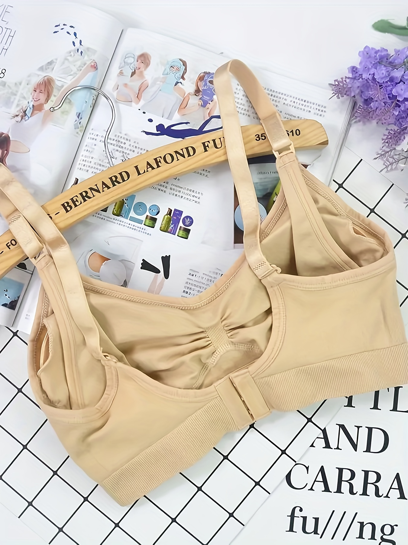 2pcs Women's Front Open Convertible Nursing Bra for Maternity & Breastfeeding