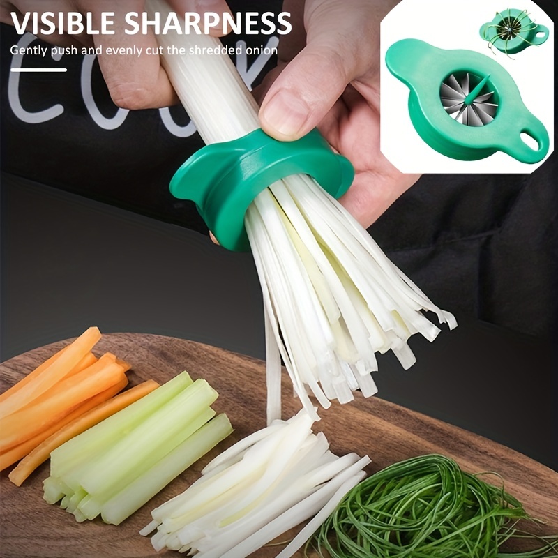 1PC Green Onion Easy Slicer Stainless Steel Vegetables Graters