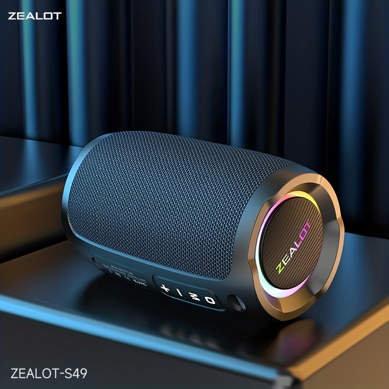 ZEALOT-altavoz portátil S49 con Bluetooth, dispositivo resistente al agua  IPX7, caja de sonido potente, bajos, emparejamiento Dual, estéreo, para  exteriores, 20W - AliExpress