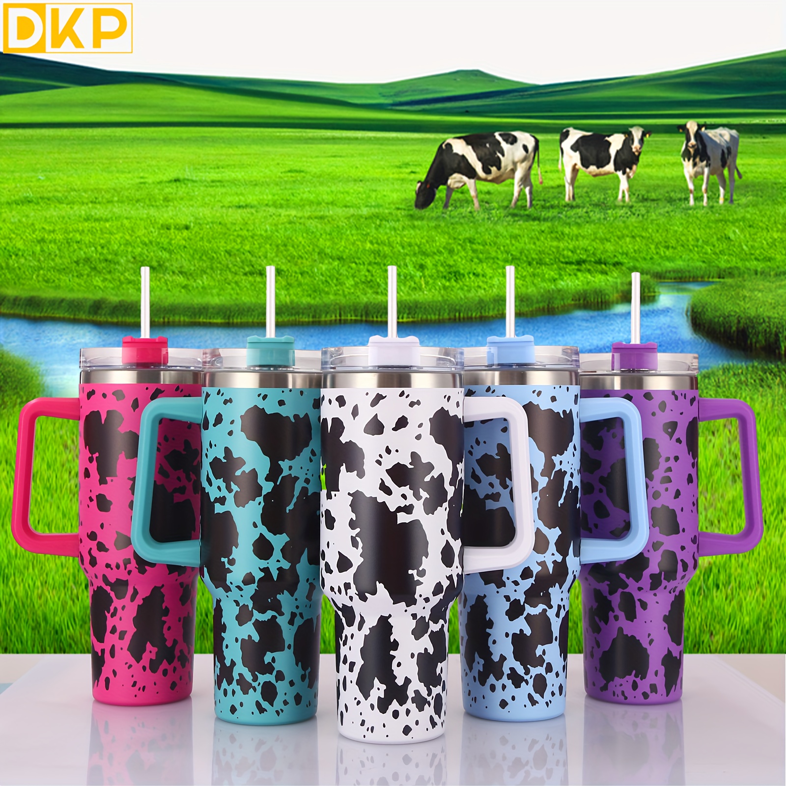 Tumbler With Handle And Straw Lid Stainless Steel Water - Temu