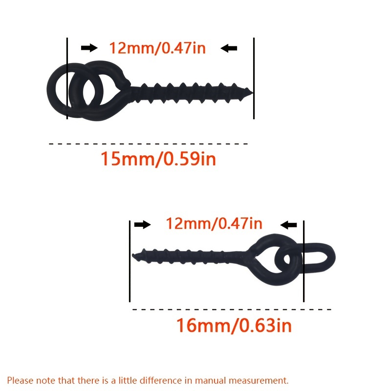 Bait Screws Thin Oval Link Loop Swivels Thin - Temu
