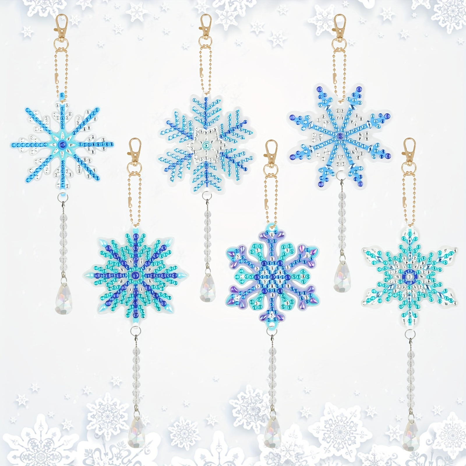Diy Wind Chime Diamond Art Christmas Pendant Size - Temu