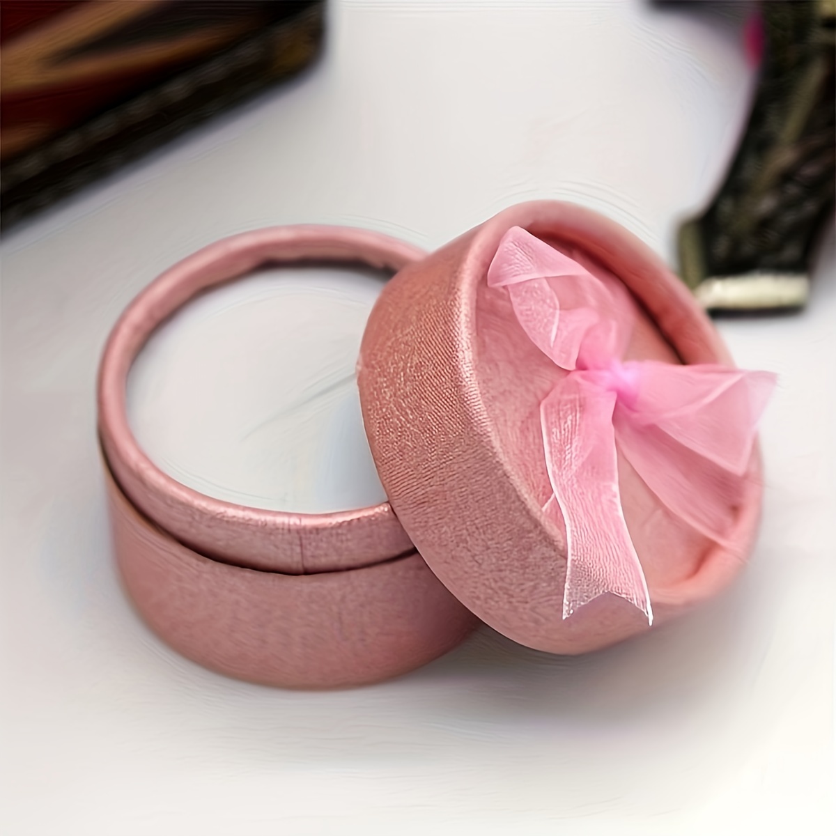 Square Cardboard Bowknot Jewelry Boxes For Ring Earring - Temu