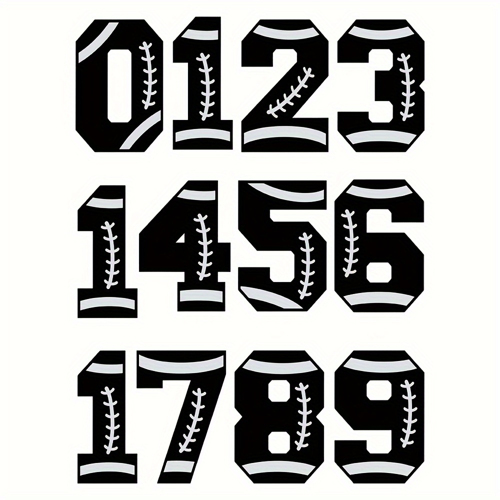 American football cheap number font