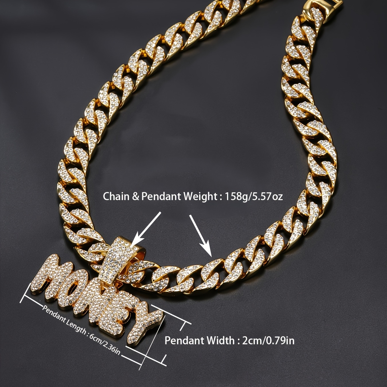 Hotsell MONEY Pendant + Cuban Chain