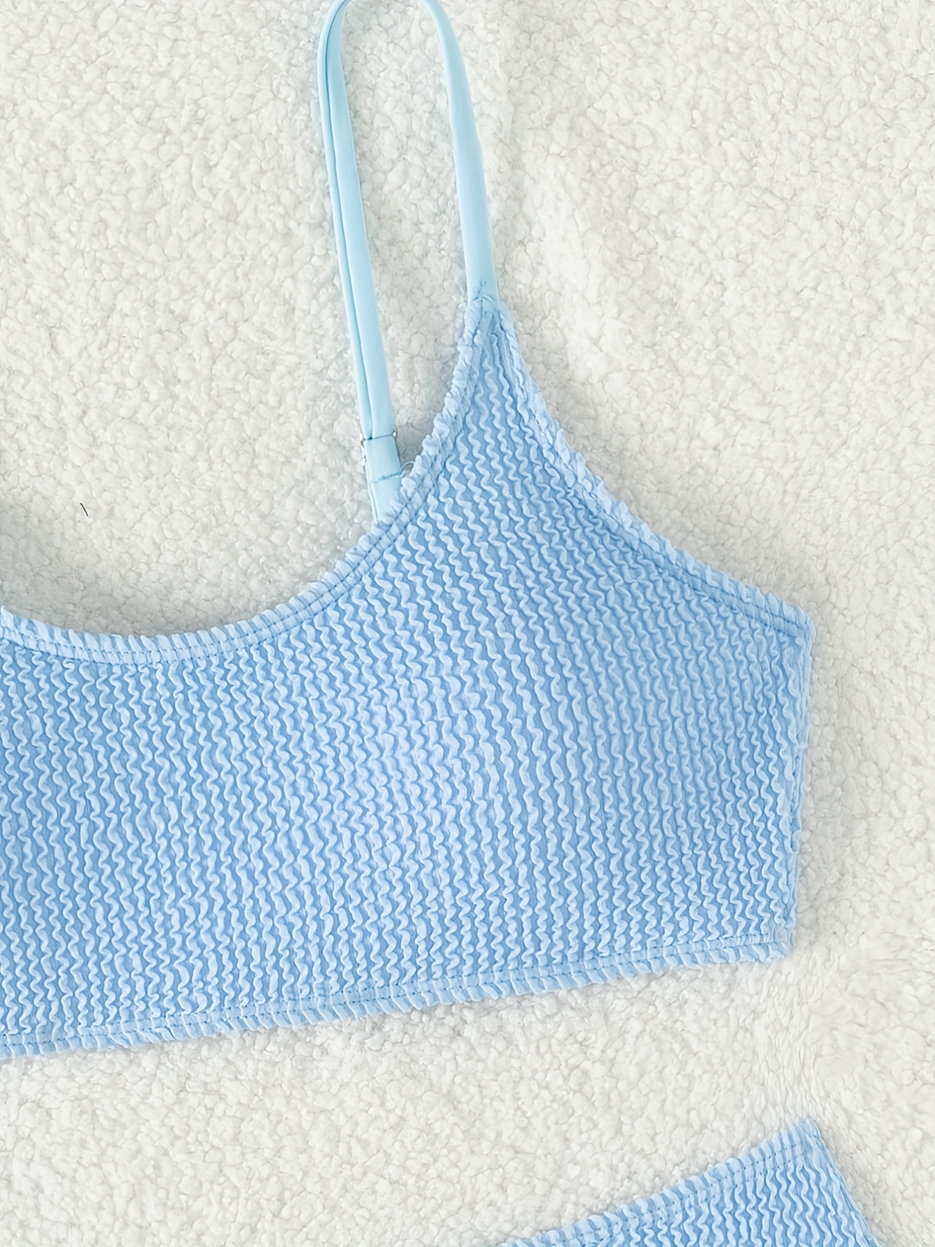 Baby blue spaghetti hot sale strap top