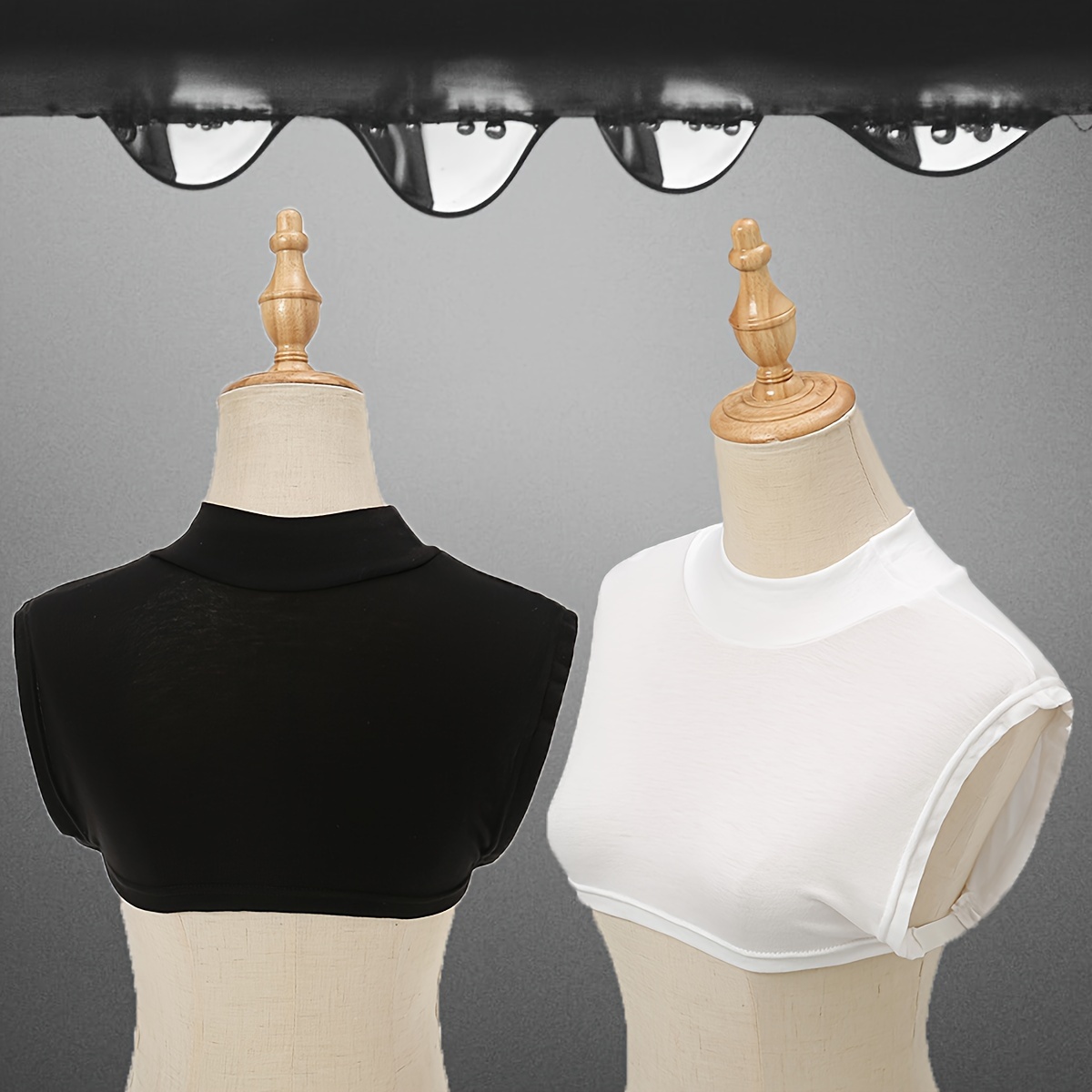 

Elegant Solid Color Fake Collar Women's Stylish Inner Shoulder False Collar Casual Thin Skin Friendly Fake Collar