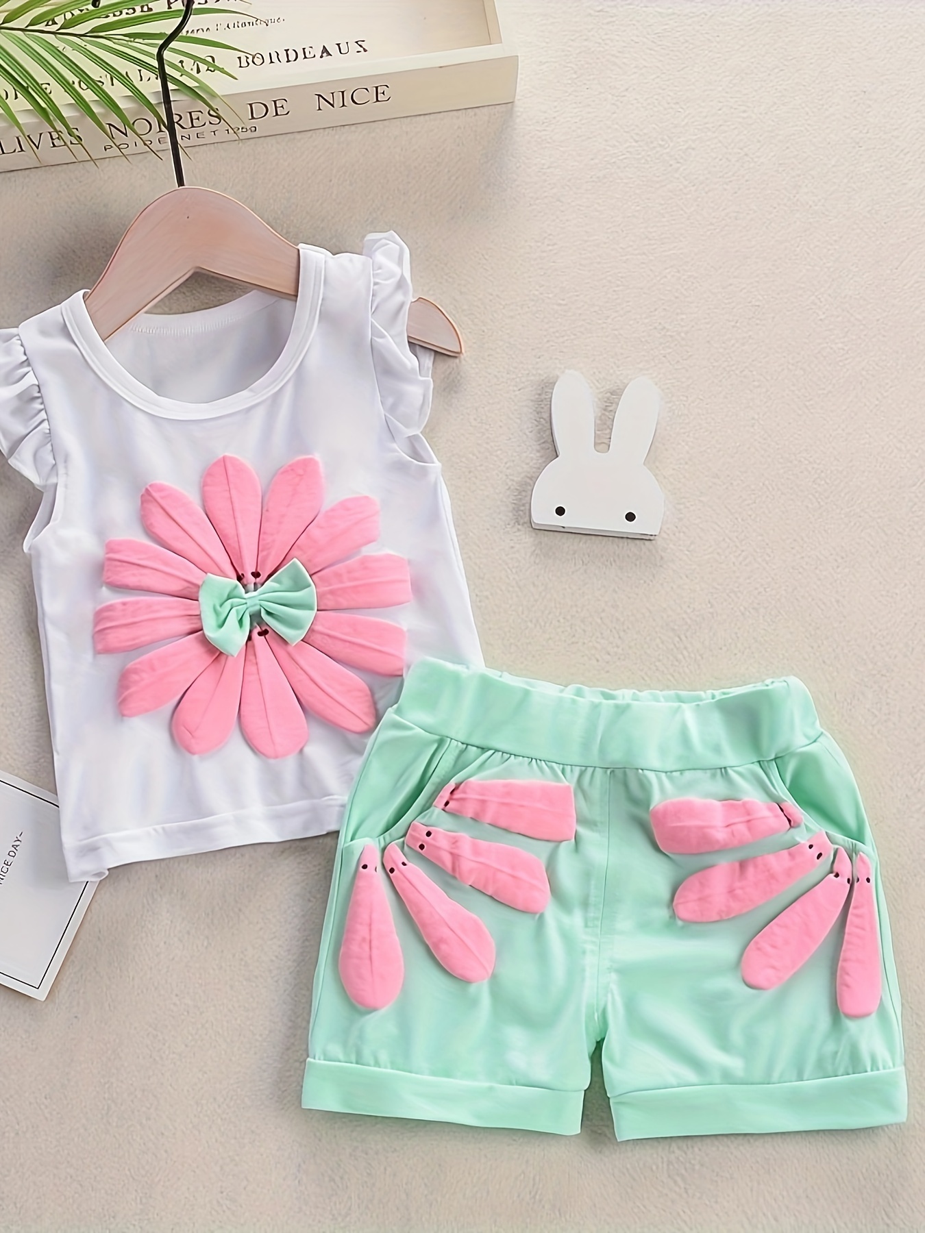 Fashion Baby Girls Summer Clothing Set Flamingo Design Tank Tops With  Ruffle Shorts @ Best Price Online