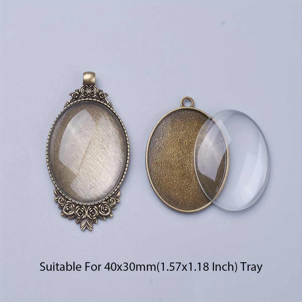 Transparent Glass Cabochons Half Round/dome Clear - Temu