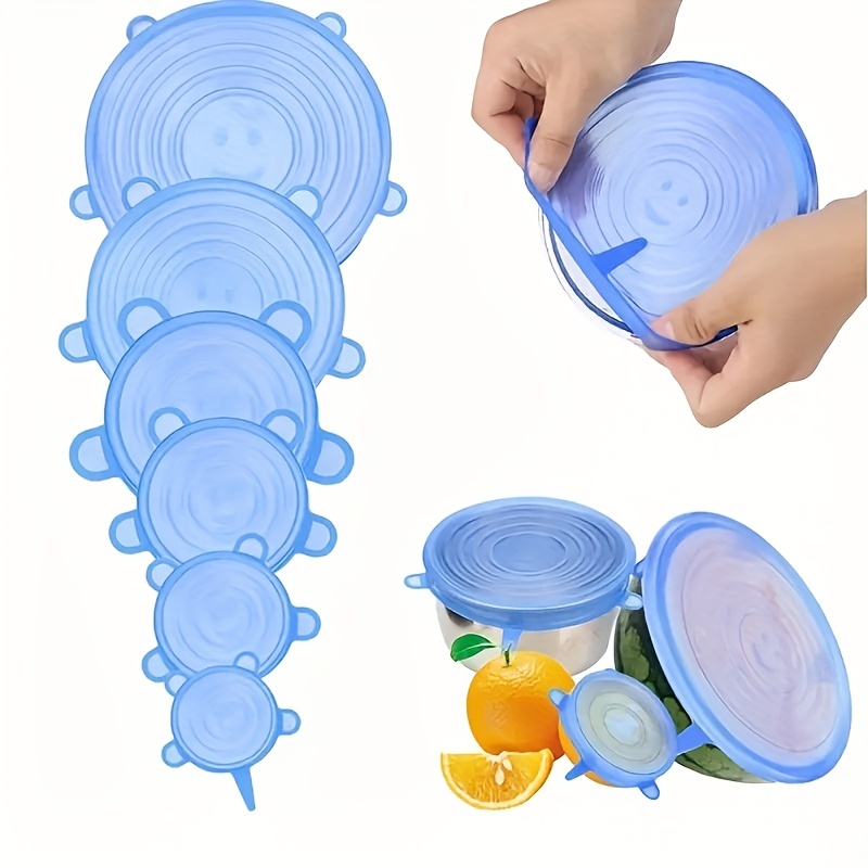 Reusable Silicone Covers Food Cover Stretch Silicone Lids Cup Can
