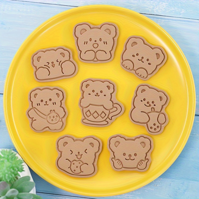 Baby Stuff Cookie Cutters Cartoon Cookie Embosser Cute Milk - Temu