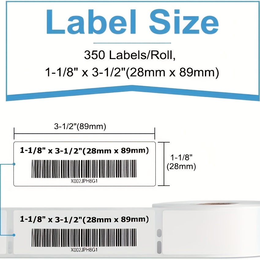 Dymo Compatible 30252 Address Labels 1 1/8 x 3 1/2