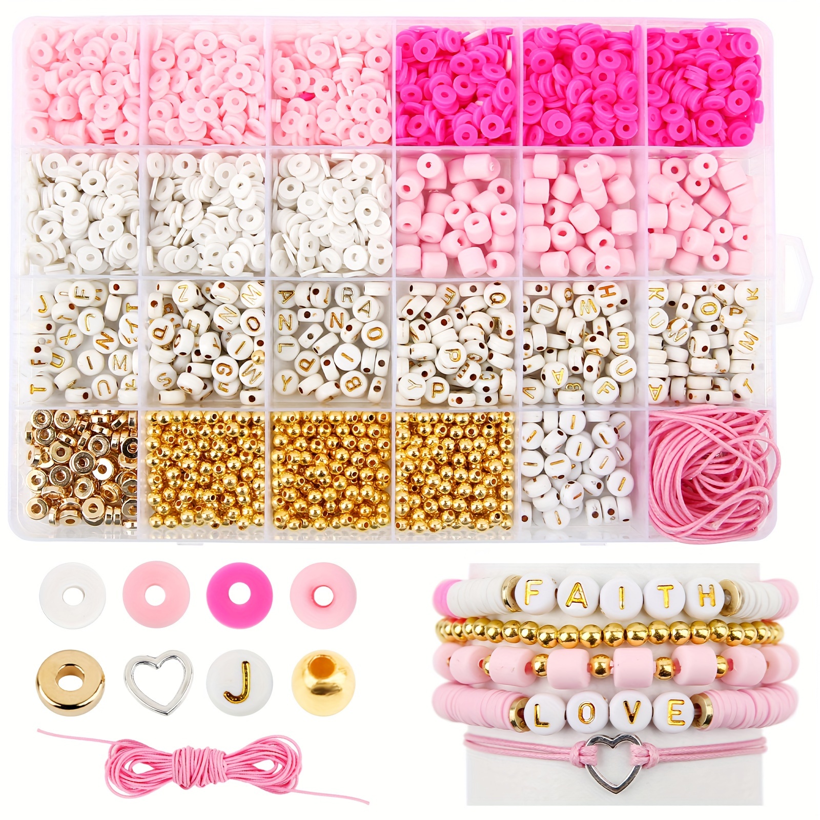 Friendship Bracelet Kit Bracelet Making Kit For Girls Clay Beads